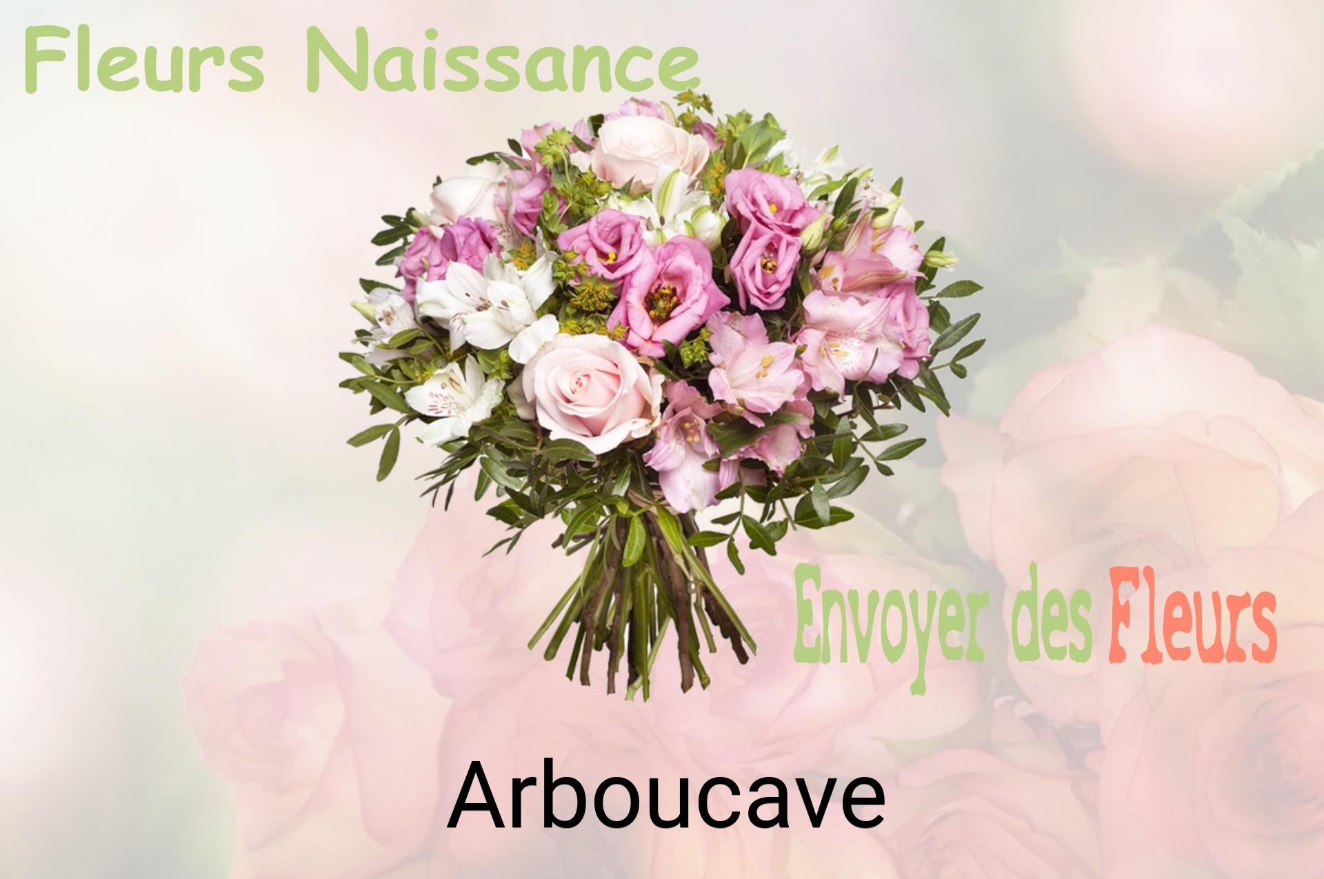 Bouquet de fleurs de naissance livré à Arboucave